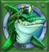 Green shark symbol