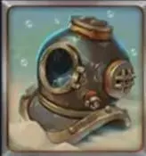 Diving helmet symbol